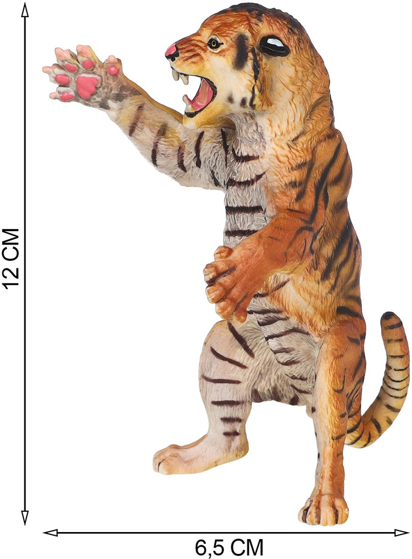 Набор фигурок Masai Mara Мир диких животных. Семья тигров и семья зебр MM211-254