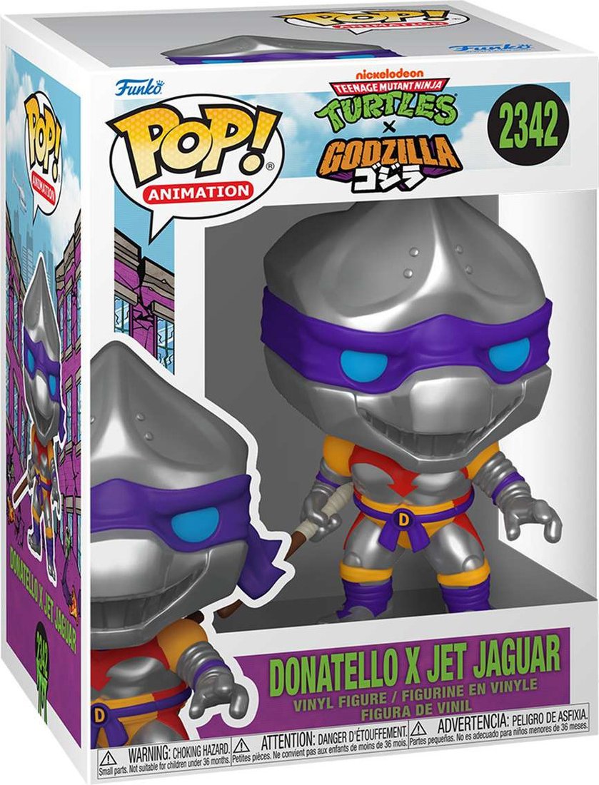 Фигурка Funko POP! Animation. TMNTxGodzilla. DonatelloxJet Jaguar Fun90584