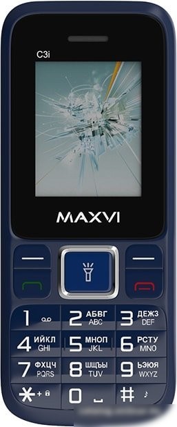 Кнопочный телефон Maxvi C3i (маренго)