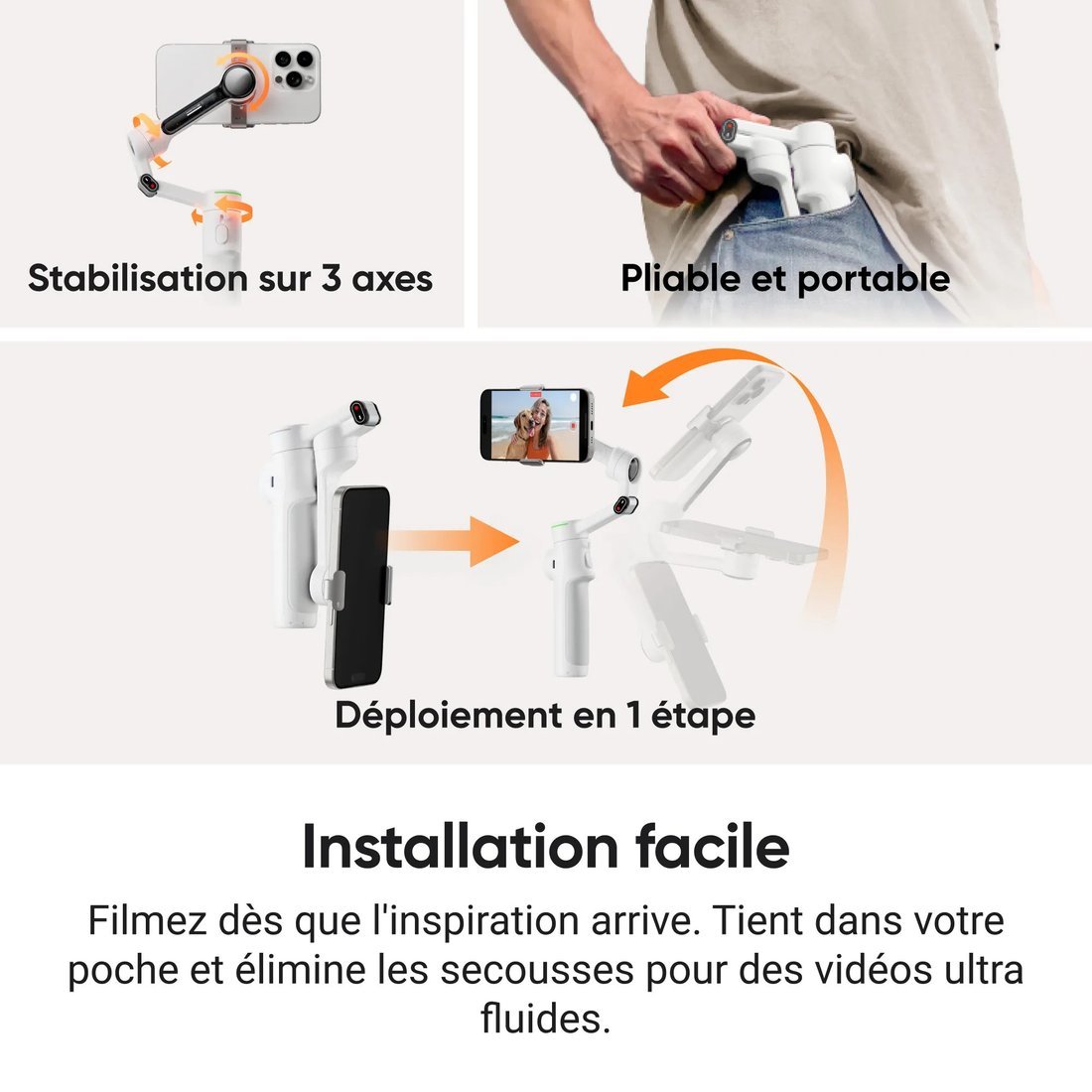 Стабилизатор Insta360 Flow 2 Pro