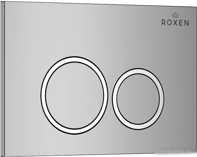 Унитаз подвесной Roxen Porto One Rimless 6 в 1 StounFix Slim 516917 (кнопка: хром)