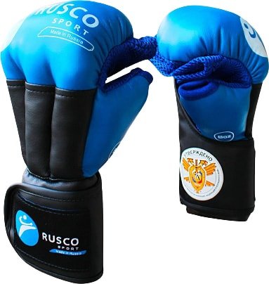 Перчатки для единоборств Rusco Sport Pro 4 Oz (синий)
