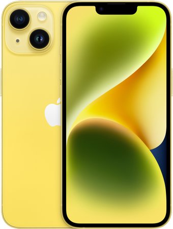 Телефон Apple iPhone 14 eSIM 128GB (желтый)