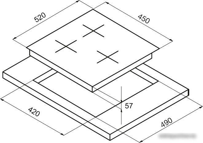 Варочная панель Korting HG 465 CTRN