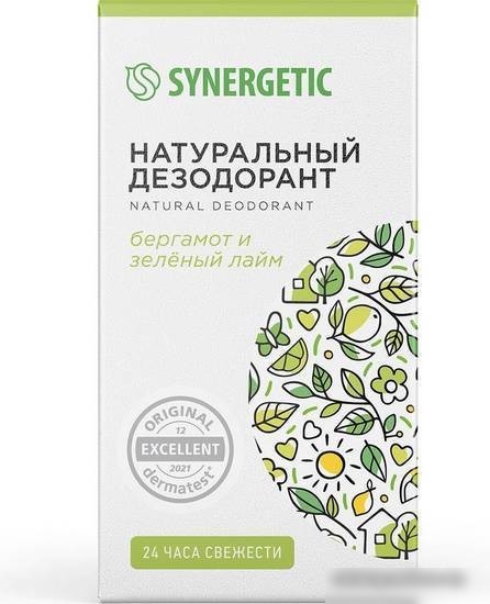 Дезодорант шариковый Synergetic Бергамот - зеленый лайм 50 мл