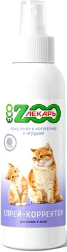 Спрей Zooлекарь ЭКО Приучение к когтеточке и игрушке для кошек и котят (200 мл)