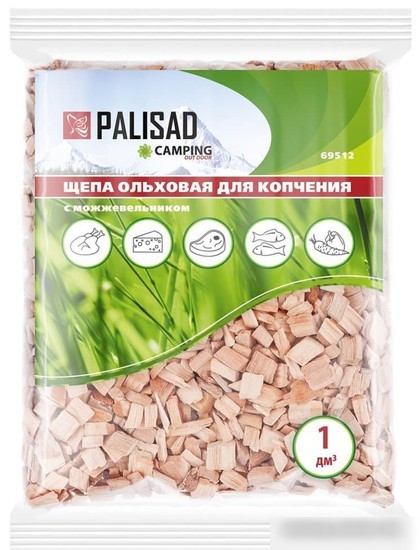 Щепа для копчения Palisad Ольховая с можжевельником 69512 1 дм.куб Щепа для копчения Palisad Ольховая с можжевельником 69512 1 дм.куб