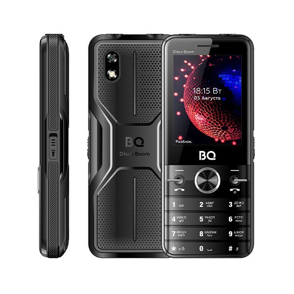Кнопочный телефон BQ BQ-2842 Disco Boom (черный)