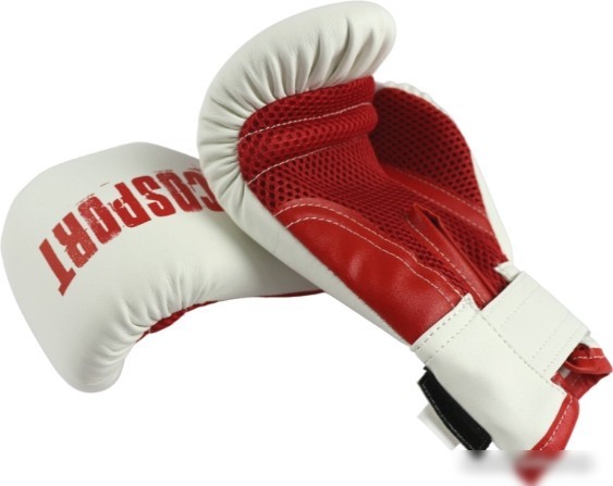 Тренировочные перчатки Rusco Sport 6 oz (белый/красный)