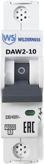 Выключатель автоматический Wilderness DAW2-10 1P 4A C 10kA DAW2-10-1-C004