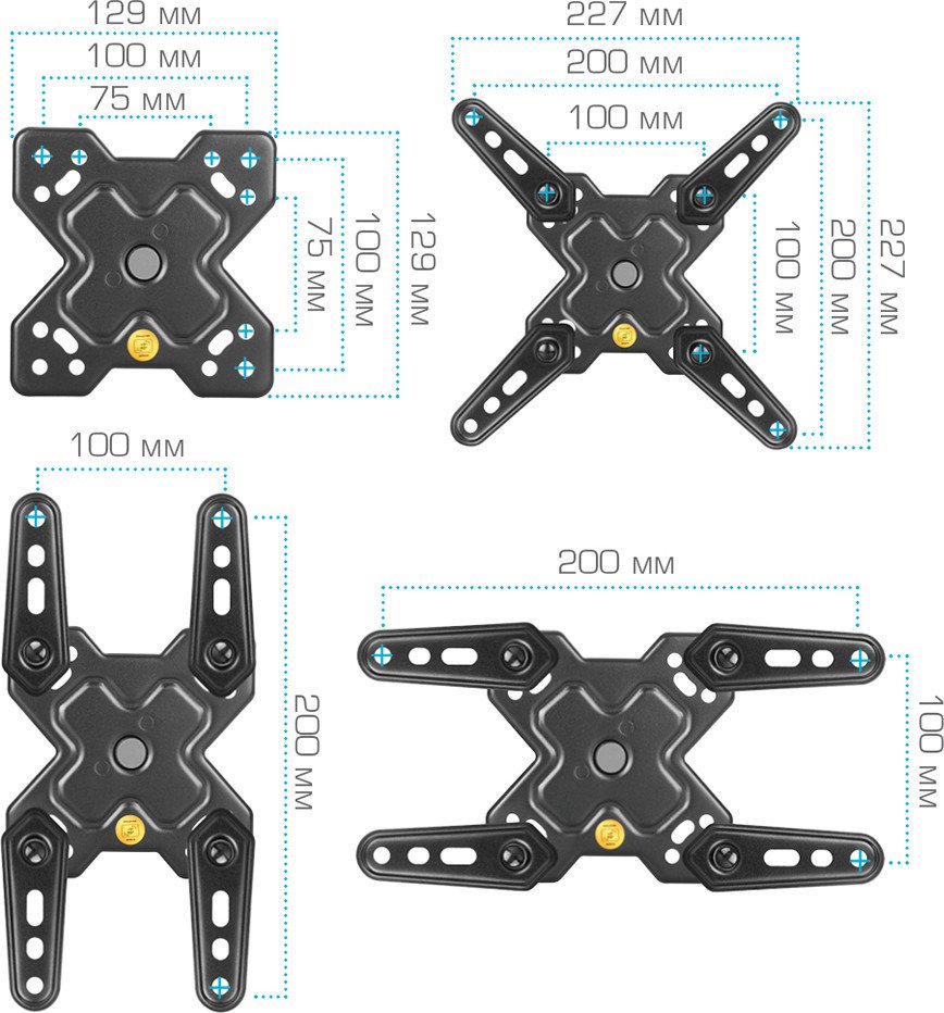 Кронштейн для телевизора Arm Media Mars-7 (черный)
