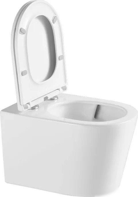 Унитаз подвесной Saniteco Tornado KW-9005WT + Ани Пласт WCP4141