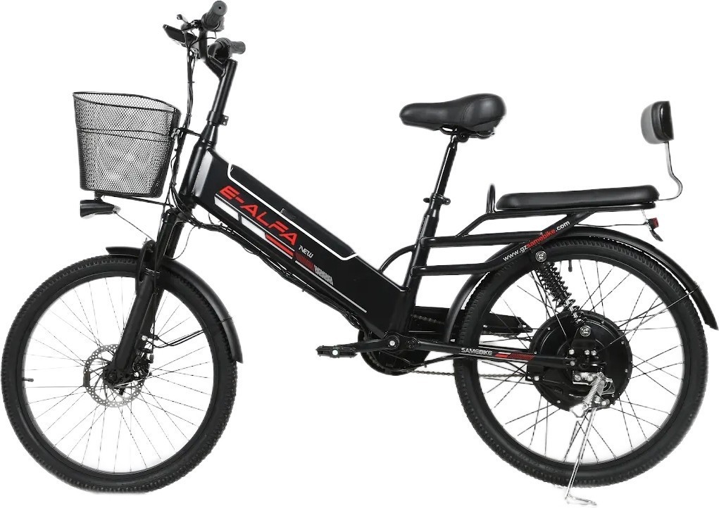 Электровелосипед SameBike Е-Alfa New SB-E-ALFA500-48/13 (черный)