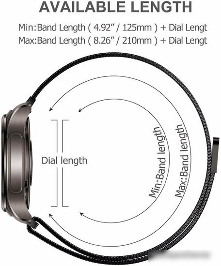 Браслет Rumi Milanese loop металлический 18 мм (серебристый)