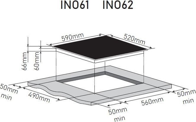 Варочная панель ZorG INO62 black matte