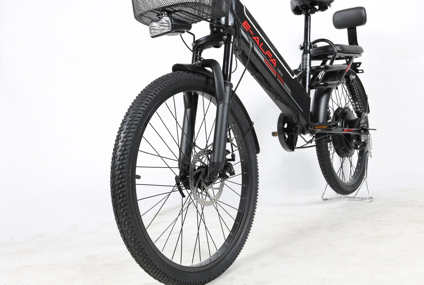 Электровелосипед SameBike Е-Alfa New SB-E-ALFA500-48/13 (черный)
