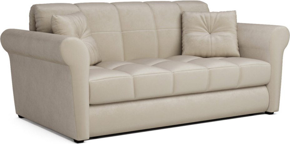 Диван Мебель-АРС Аккордеон Гранд НПБ 120x200 (бархат бежевый Star Velvet 6 Light Beige)