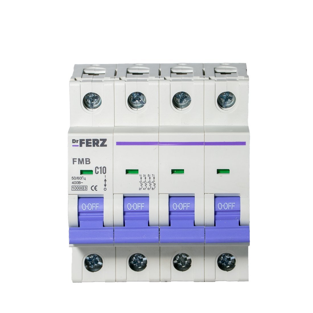 Выключатель автоматический Dr.Ferz FMB-C 10kA 4P 10 C 21100149FERZ