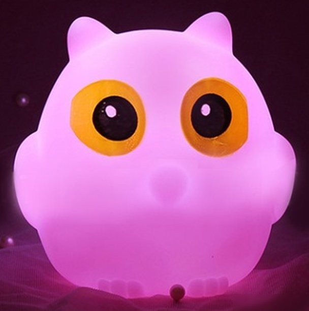 Ночник ILikeGift Little owl 149-009-02 (розовый)