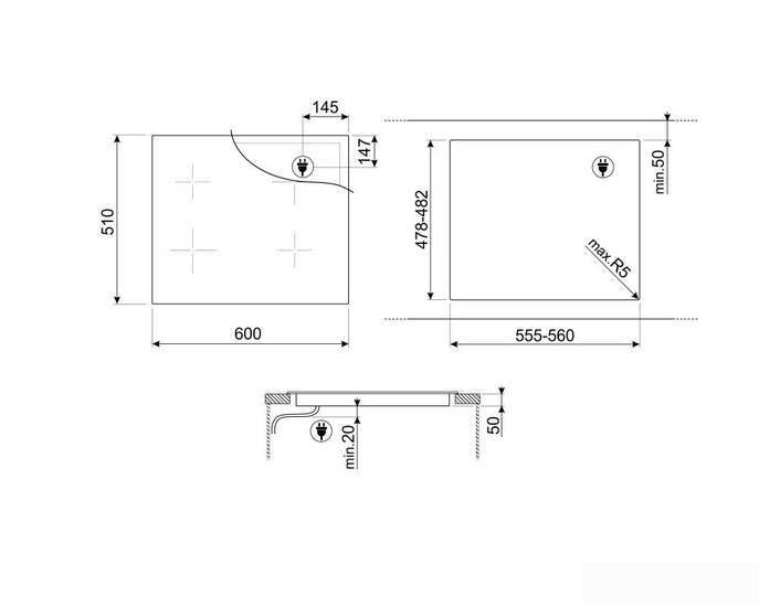 Варочная панель Smeg SIM3644D