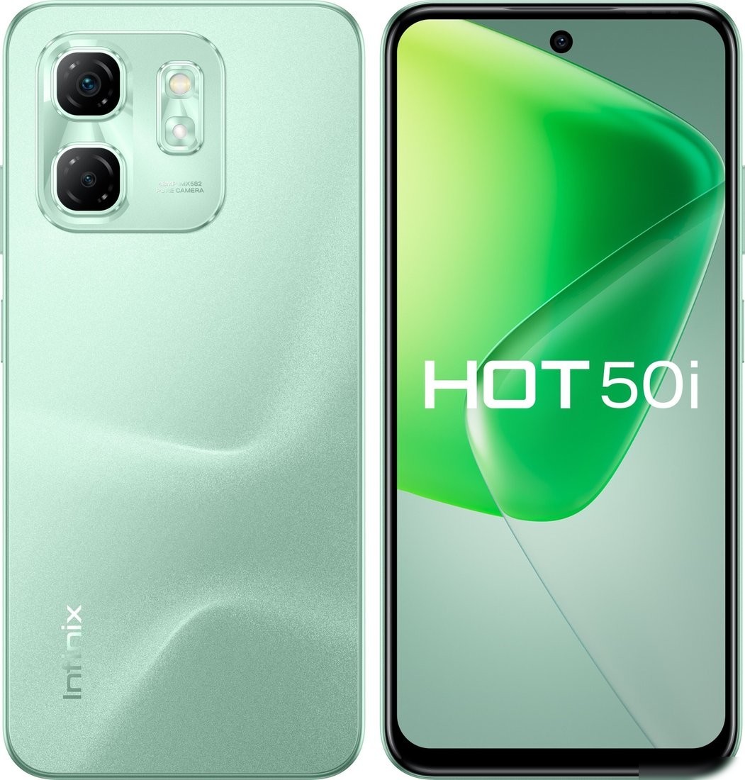 Телефон Infinix Hot 50i X6531 4GB/128GB (зеленый шалфей)