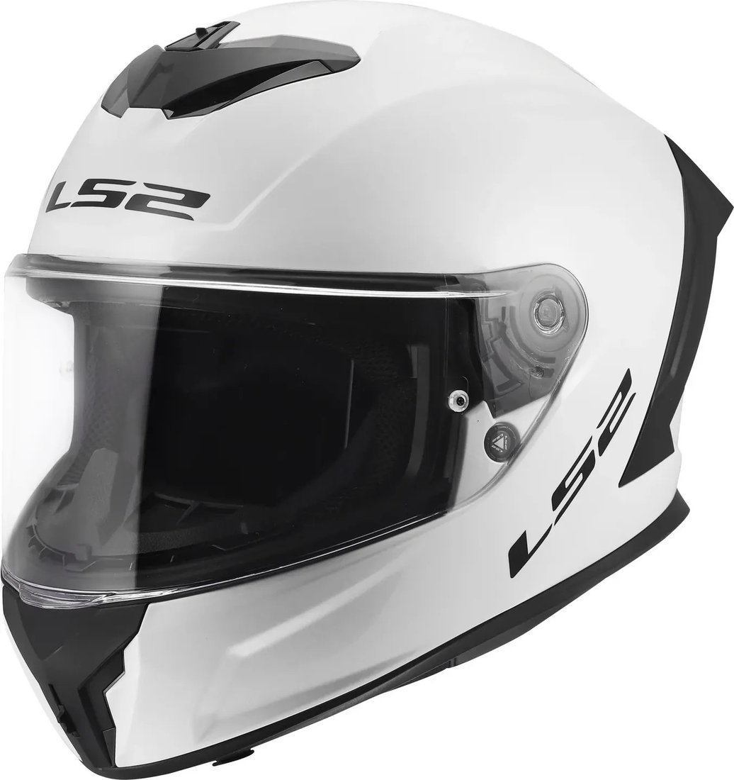 Мотошлем LS2 FF820 Rapid III Solid (L, белый глянцевый)