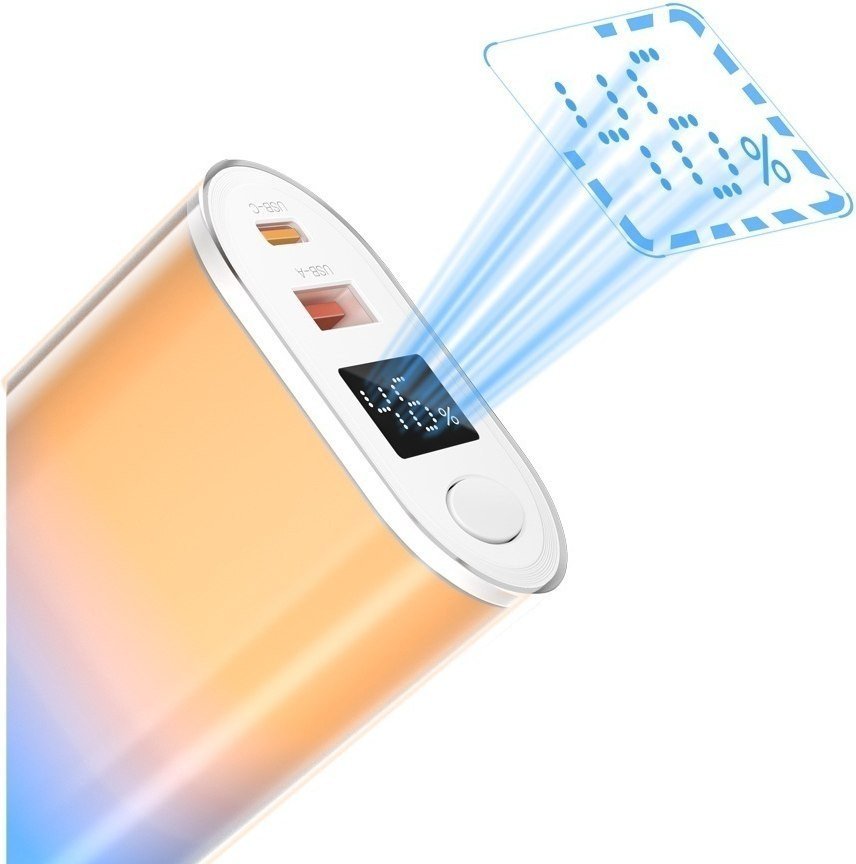 Внешний аккумулятор XO PR222 10000mAh (голубой/оранжевый)