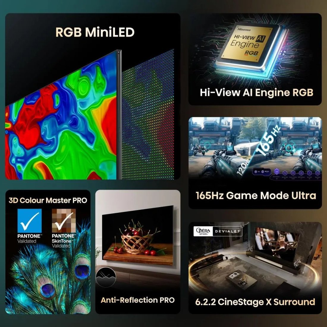 RGB miniLED телевизор Hisense 100UXQ