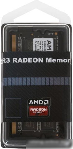 Оперативная память AMD Radeon R5 Entertainment 4GB DDR3 SODIMM PC4-12800 R534G1601S1S-U