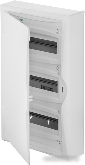 Бокс пластиковый Elektro-Plast Eco Box 3x12M, N/PE 4x 6x16+3x10mm2, белая пласт. дверь, белый RAL9003, 560x354x107mm, IP40