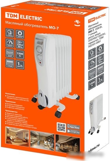 Масляный радиатор TDM Electric SQ2501-0901