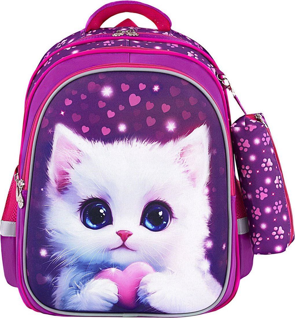 Школьный рюкзак BRAUBERG Kids. Humble Cat 273176
