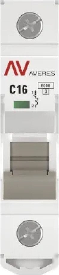 Выключатель автоматический EKF Averes AV-6 1P 16A (C) 6kA