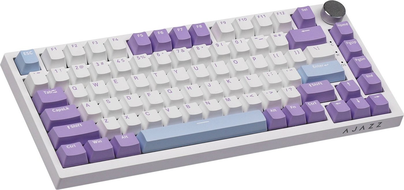 Клавиатура Ajazz AK820 (белый/фиолетовый, Ajazz Sea Salt)