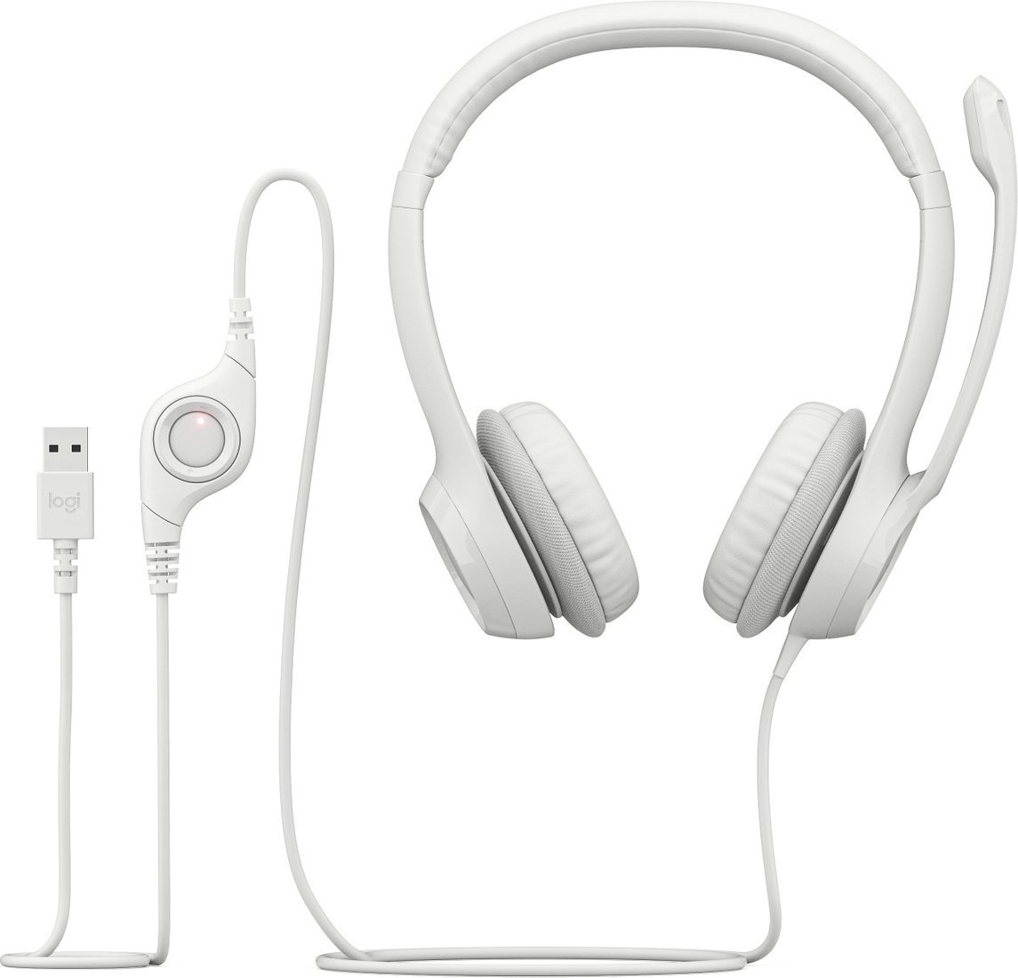 Офисная гарнитура Logitech H390 (белый)