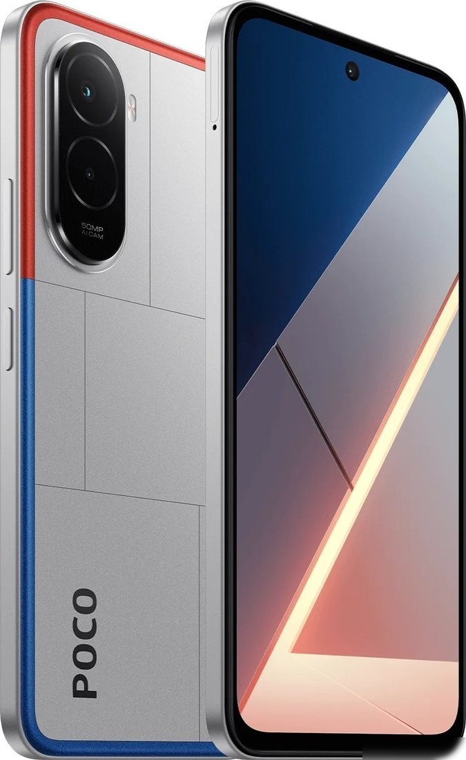 Телефон POCO M7 4G 6GB/128GB международная версия (серебристый)