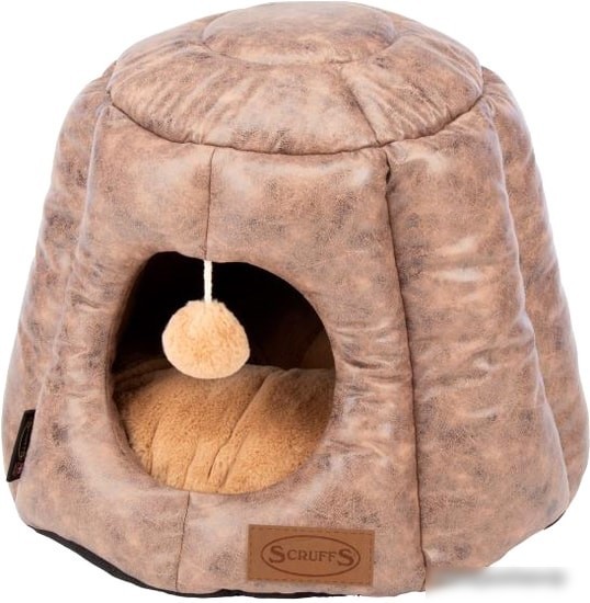 Лежак Scruffs Knightsbridge Cat Igloo 661457 (шоколадный)