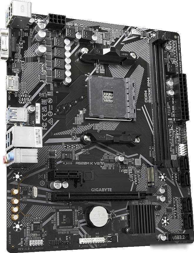 Материнская плата Gigabyte A520M K V2 (rev. 1.0)