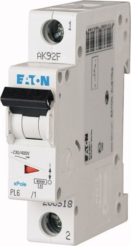 Выключатель автоматический Eaton PL6-B4/1 1P 4A B 6kA 1M 286517