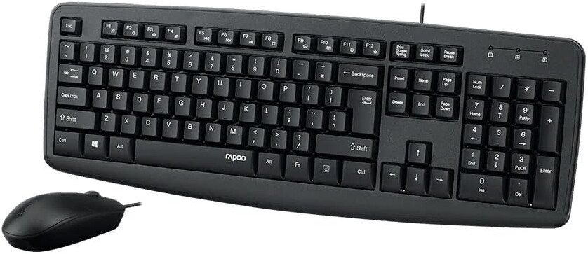 Офисный набор Rapoo NX1600 (черный)