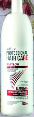 Шампунь Belita Hair Care Глубоко очищающий для всех типов волос 1 л