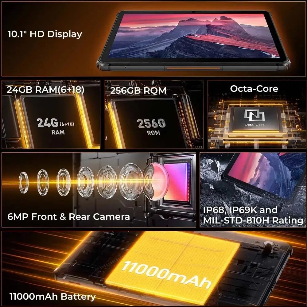 Планшет Oukitel RT9 6GB/256GB (черный)