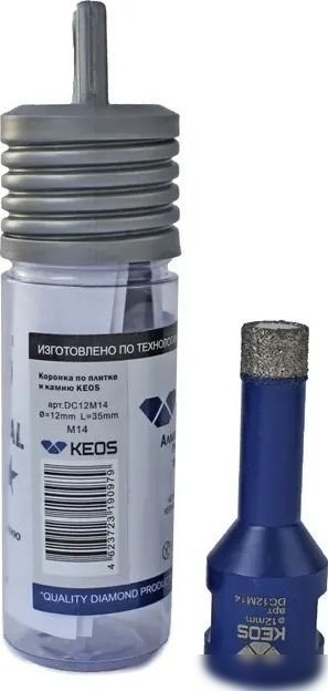 Коронка KEOS Pro 12мм DC12M14