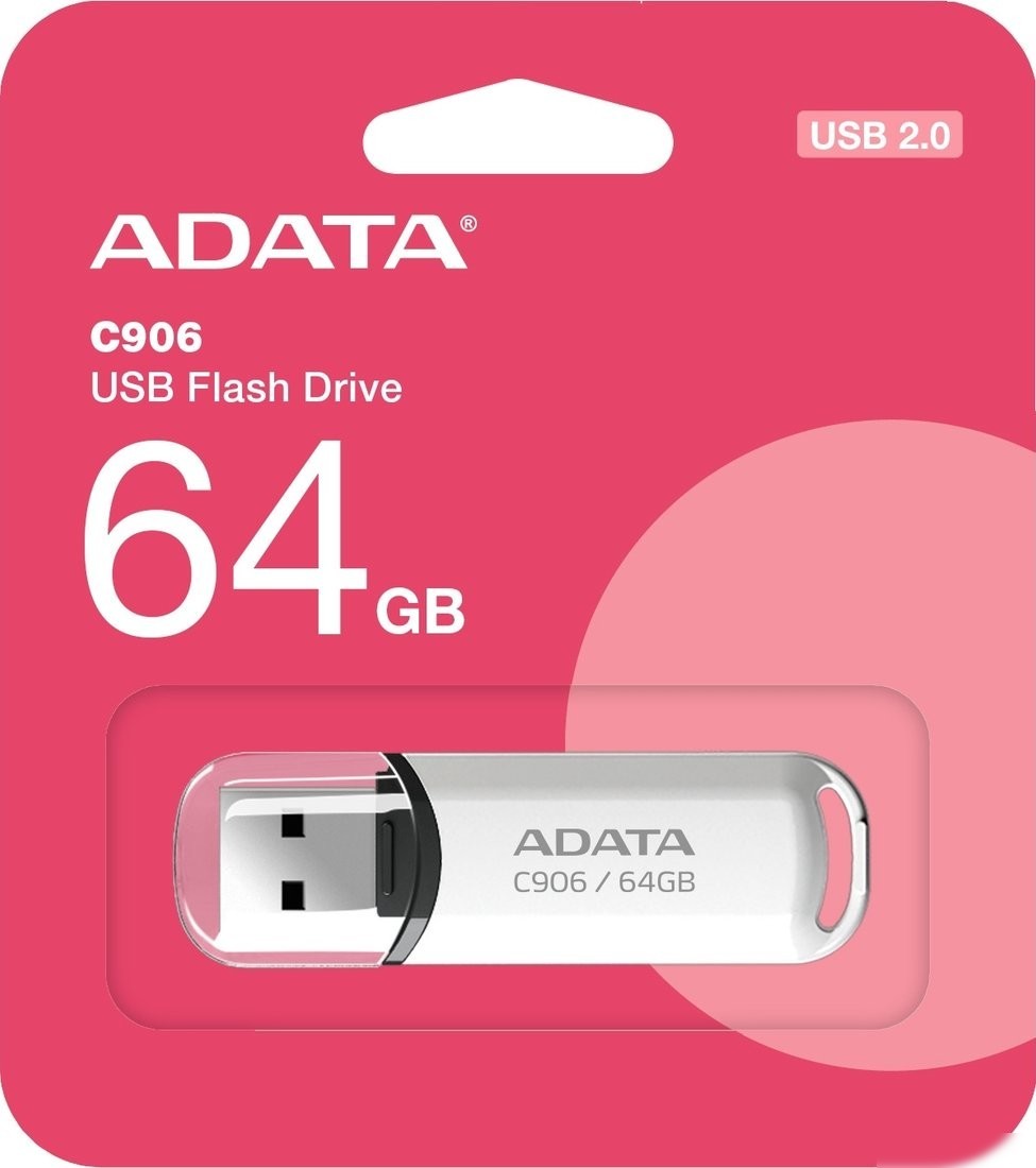 USB Flash ADATA C906 64GB (белый)