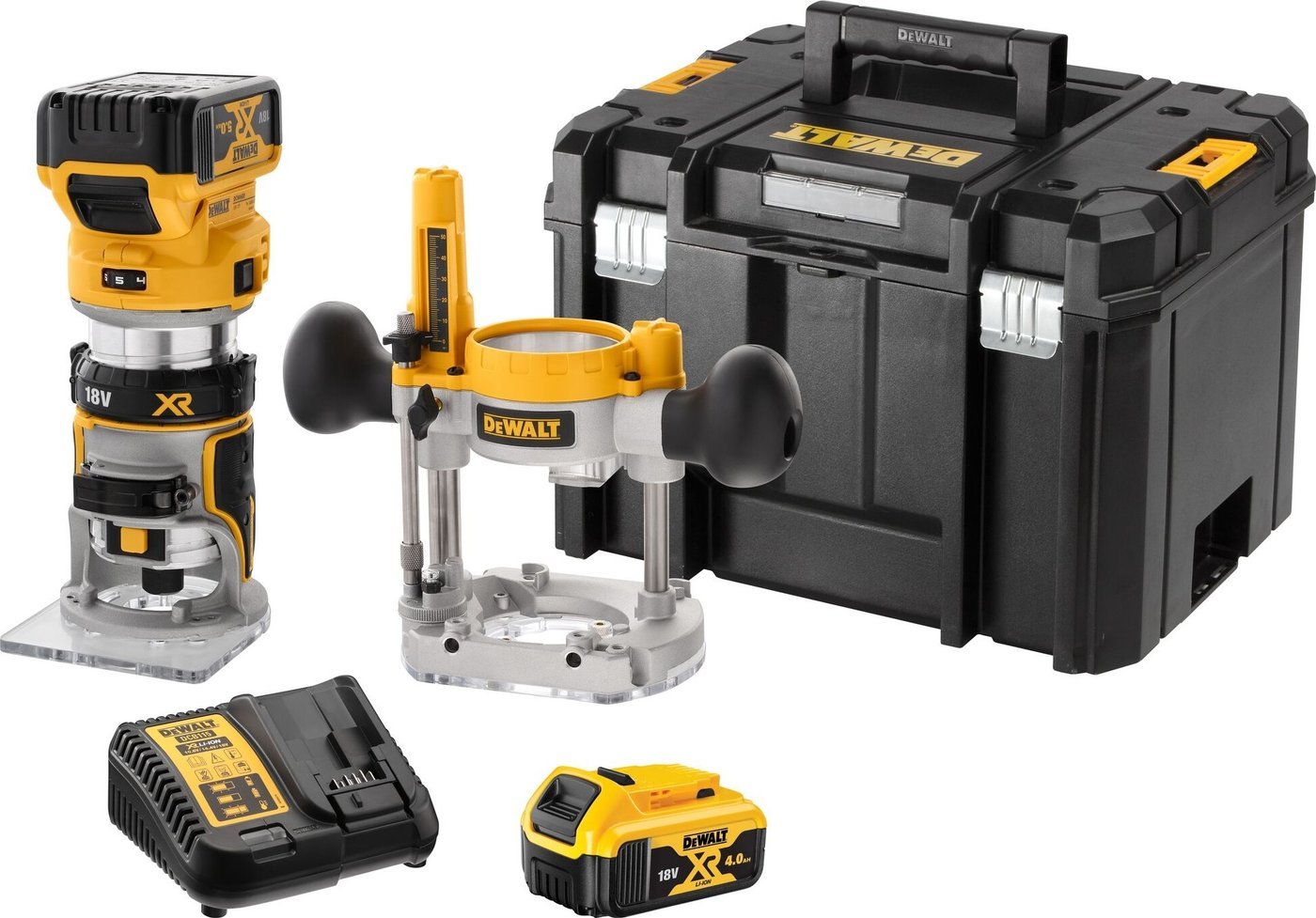 Вертикальный фрезер DeWalt DCW604P2 (с 2-мя АКБ, кейс)