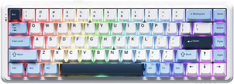 Клавиатура Ajazz AK680 Max (белый/голубой/темно-синий)