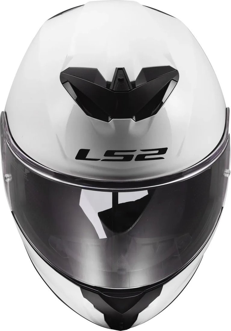 Мотошлем LS2 FF820 Rapid III Solid (S, белый глянцевый)