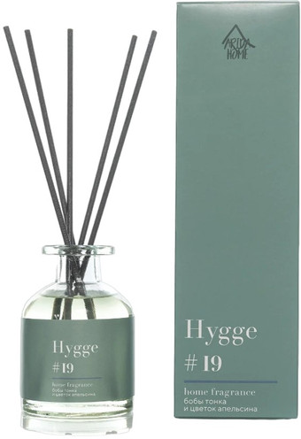 Аромадиффузор Arida Home Hygge №19 Бобы тонка и цветок апельсина (100 мл)