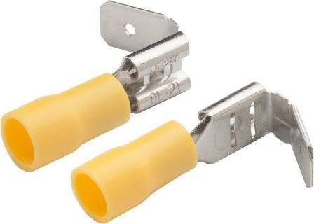 Наконечник для кабеля General Lighting РпИо 5.5-6-0.8 GRIO-5.5-6.35 (желтый, 100 шт)