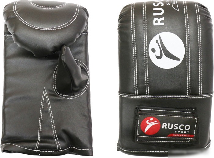 Тренировочные перчатки Rusco Sport к/з (S, черный)